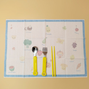 Independent Package Disposable Infant Food Supplement Mat No-Wash Baby Table Mat Waterproof and Oil-Proof Dirty Table Mat Can Be Taken as a Sample