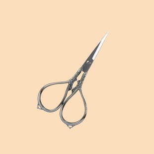 Spot Wholesale Stainless Steel Scissors, Retro High-looking Small Scissors, Cross-stitch Thread Cutting, Pointed Handmade Scissors
