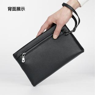 British style men's hand bag soft cowhide business hand bag large capacity leisure hand bag cross-border a generation of hair