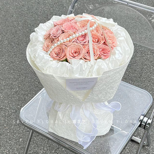 New Handmade Stone Paper Flower Wrapping Paper Advanced Sense Wrapping Paper Ink Floating Dye Texture Sense Wrinkle Paper