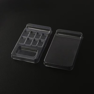 Universal wearable nail box almond shape plastic nail art storage blister packaging manufacturers in stock straight hair