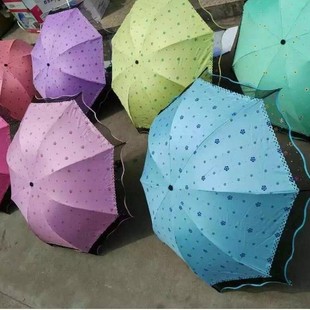 Anti-ultraviolet black sun umbrella low-cost wholesale processing umbrella stall 16 years running Jianghu new products