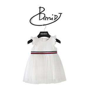 BEMIDJI/BEMIDJI Summer Princess Dress Lace Dress Children's Cool Sweet Mesh Children's Dress
