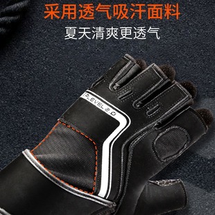 TMT Gym Gloves Horizontal Bar Equipment Training Non-slip Wrist Bracer Half Finger Sports Hand-guard pull-up to prevent cocoon