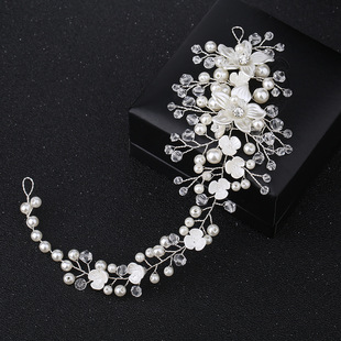 Japanese and Korean British Handmade Twist Bead Headband Headband Lady Style Children's Jewelry Princess Shiny Girl Hair Accessories