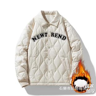 Men's Winter New Loose Thickened Warm Cotton-padded Jacket Youth Fashion Trend Cotton-padded Jacket All-match Winter Clothes