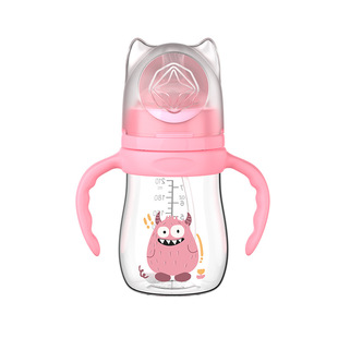 Baby Bottle Baby Wide Diameter Anti-choking Anti-flatulence PP Bottle Leak-proof Anti-drop Bottle Maternal and Infant Products Wholesale