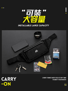 Large Capacity Multi-Layer Waist Bag Men's and Women's Travel Mountaineering Mobile Phone Bag Thickened Wear-Resistant Work Multifunctional Cash register Bag