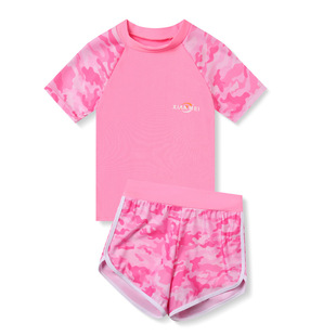 Children's Swimwear Boys and Girls Teenagers Split Boys Swimwear Summer 2024 New Sunscreen Quick-drying Swimwear