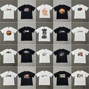 Corteiz 2024 Summer New Alcatraz Island Letter Printing Trendy Brand Men and Women Loose Casual Short-sleeved T-shirt