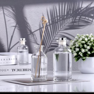 200ml круглая стеклянная бутылка для ароматерапии высокого класса без огня ароматерапия бутылка для разлива стеклянная бутылка для украшения автомобиля пустая бутылка