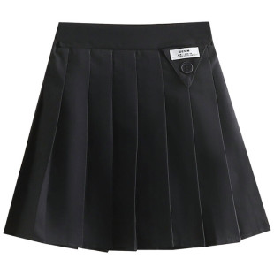 Girls Short Skirt Black Pleated Skirt Girls Primary School Children Pleated Skirt Skirt 2025 Spring Black Skirt