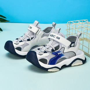 Children's Shoes Boys Sandals Summer 2025 New Children's Soft Bottom Non-Slip Baotou Beach Sandals Mid-Big Children's Sports Tide