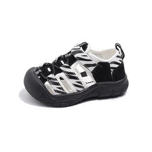 Boys Toe Hollow Zebra Sandals 2025 Summer New Girls Outdoor Beach Shoes Baby Toddler Shoes