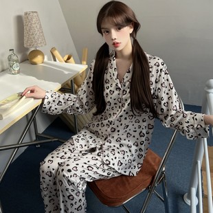 [Barbie Milk Leopard] 2025 новая ледяная шелковая пижама