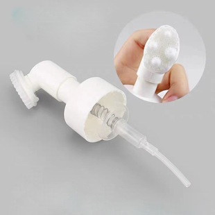 Cleansing mousse foam bottle blow silicone brush head press type facial cleanser foaming bottle cosmetics sub-bottling wholesale