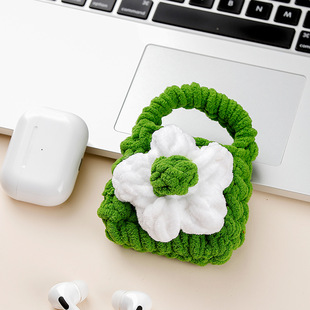 Готовый чехол для наушников Тканый чехол для наушников Camellia Креативный защитный чехол Bluetooth Airpods 2pro Универсальный