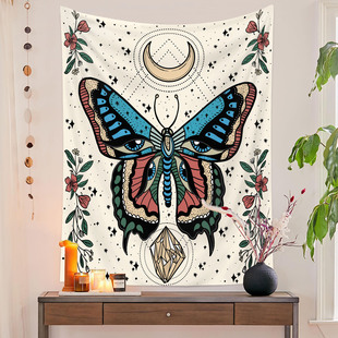 Seven Leap Amazon Tapestry Hanging Cloth Background Cloth ins Wind Hanging Cloth Decorative Cloth Bohemian Tapestry Butterfly Tapestry