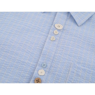 Yidao Vintage 2025 Summer Youth Trendy Brand Cool Casual Short-Sleeved Shirt Men's Loose Breathable Casual Shirt