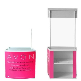 PP Promotional Desk Advertising Table Snack Shelf Supermarket Trial Table Foldable Portable Display Cabinet PP Information Desk