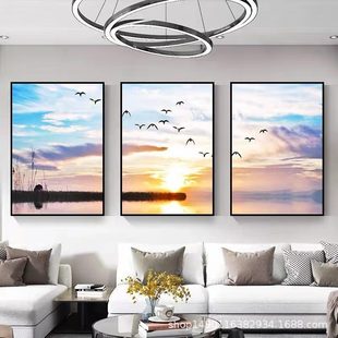 Factory Living Room Decorative Painting Nordic Style Sofa Background Wall Mural Modern Simple Bedroom Dining Room Wall Painting Hanging Painting