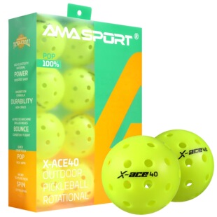 2024 new AMAsport amishi 40 hole peak ball X40 outdoor pickle ball USAPA certification