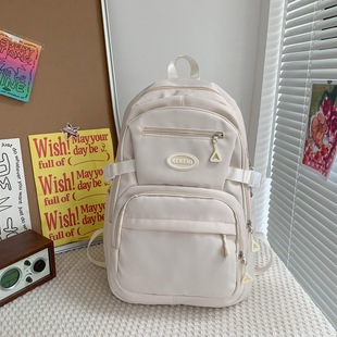 2024 New Backpack Women's Large Capacity Travel Backpack Men's Fashion Casual Junior High School Senior high school College Student Schoolbag