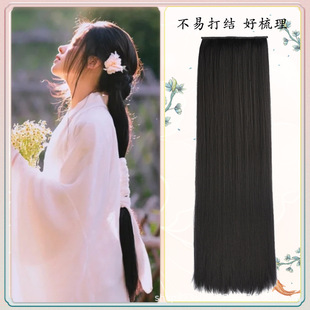 Hanfu парик с твистыми роговыми подушками для волос