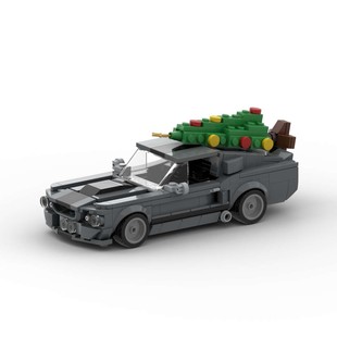 MOC строительные блоки совместимы с Lego Creative Рождественская рождественская рождественская елка зимняя серия игрушечных моделей подарков для мужчин