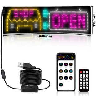 Car truck truck soft screen USB car display led car eyes car sticker screen atmosphere light with sticker screen