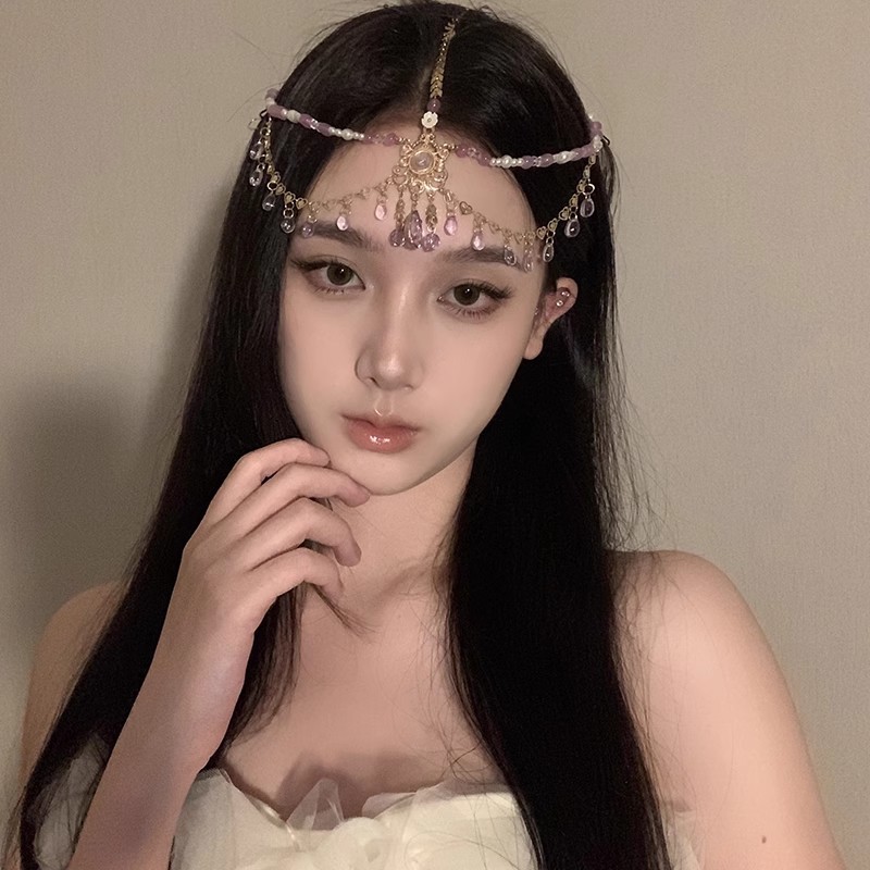 Western Princess Halloween Loulan Girl Tassel Hair Accessories Exotic Bohemian Headwear Headwear Headwear Hair Band