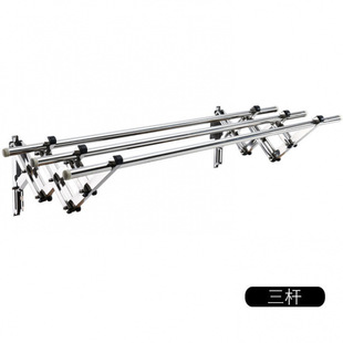 Clothes pole outside balcony telescopic drying rack outside window push-pull folding outdoor stainless steel cool exterior wall wall-mounted