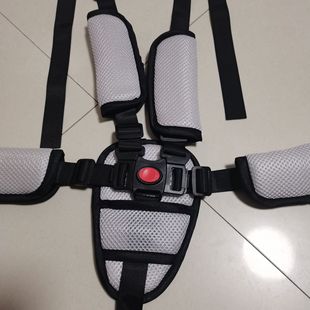 Five-point safety belt for children Children's dining chair Children's stroller accessories straps Five-point safety belt straps