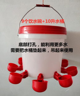 Automatic Drinker for Chicken Duck Goose Pigeon Quail Barreled Drinking Bowl for Chicken Drinking Bowl Automatic New Style Water Bowl