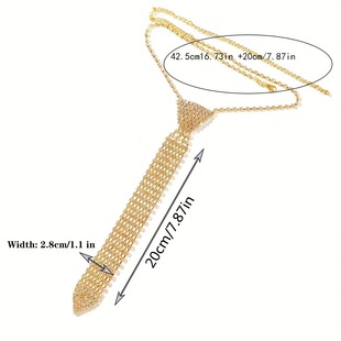 Cross-border European and American necklace long tie rhinestone tassel necklace personality exaggerated wind claw chain necklace manufacturers wholesale