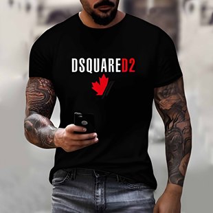 2024 Cross-border Amazon Explosions Summer Men's T-Shirt Casual Sports Letter Printed Cotton T Crewneck Short