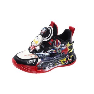 Спортивная обувь для мальчиков Ultraman Light Нескользящая обувь на толстой подошве повседневная обувь 2025 Весенняя кожаная обувь для бега