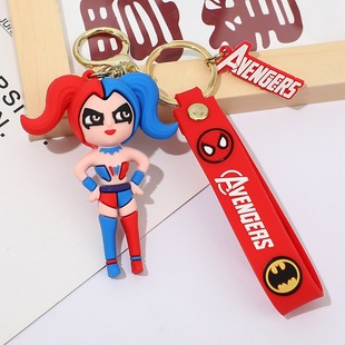 New trend couple keychain superhero keychain pendant wholesale creative fashion small pendant wholesale