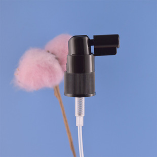 18410 black tooth surface disinfection water nozzle plastic perfume nozzle 18 teeth press type fine mist spray pump head