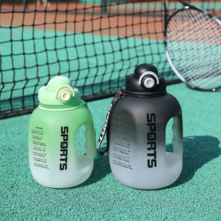 New outdoor sports large capacity ton ton barrel high color value high temperature resistant plastic cup for boys and girls water cup kettle cup