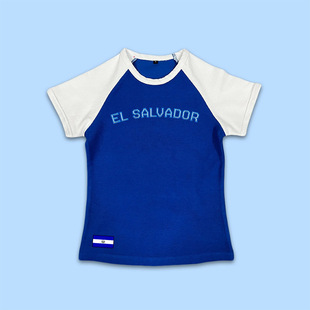 European Station Foreign Trade Personality Retro Street European and American Style T-shirt Female Letter Embroidered Crop Top Hot Girl Sexy Outer