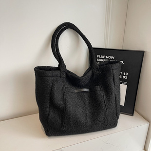 Korean-style Instagram Popular Casual Tote Bag Women's 2024 New Autumn and Winter Fashionable All-match Large Capacity Commuter Shoulder Bag