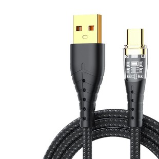Transparent Data Cable New PD Protocol Type-C Super Fast Charging Knitting Suitable for Apple Huawei Xiaomi Mobile Phone