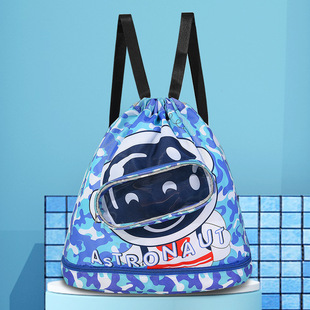 Explosive Children's Swimming Bag Waterproof Backpack Dry and Wet Separate Swimming Storage Bag Cartoon Beach Bag with Shoe Bin