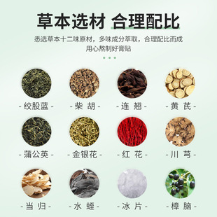 Baiyunshan pharyngeal flat patch soothing dry throat soothing wormwood patch sore throat plaster patch dry discomfort patch wholesale