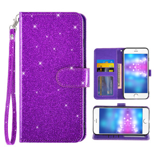 Suitable for Xiaomi millet 10 S solid color glitter wallet type with slot bracket mobile phone leather case a generation of hair