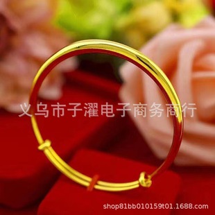 Высокая имитация вьетнамского песка золотой браслет Longfeng Fu Женский позолоченный браслет со звездой дыхания ребенка моделирование Золотой метеоритный дождь толчок