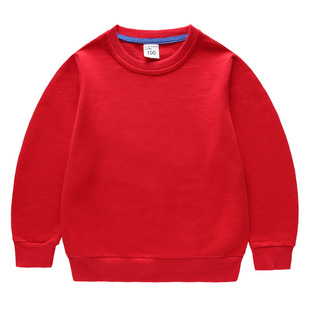 2023 Spring and Autumn Cartoon Korean New Arrival Small and Medium-sized Children's Crewneck Sweatshirt Children's Long-sleeved Cotton Top for Baby Boys and Girls