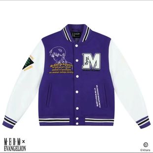 American-style High Street Contrast Embroidered Letter Baseball Suit Jacket Men's and Women's Spring and Autumn Fashion Brand Loose Casual Couple Jacket