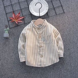 Factory Outlet Baby New Shirt Men's Children's Autumn Clothes Children's Jacket Long Sleeve Trendy 2023 Shirt Spring and Autumn